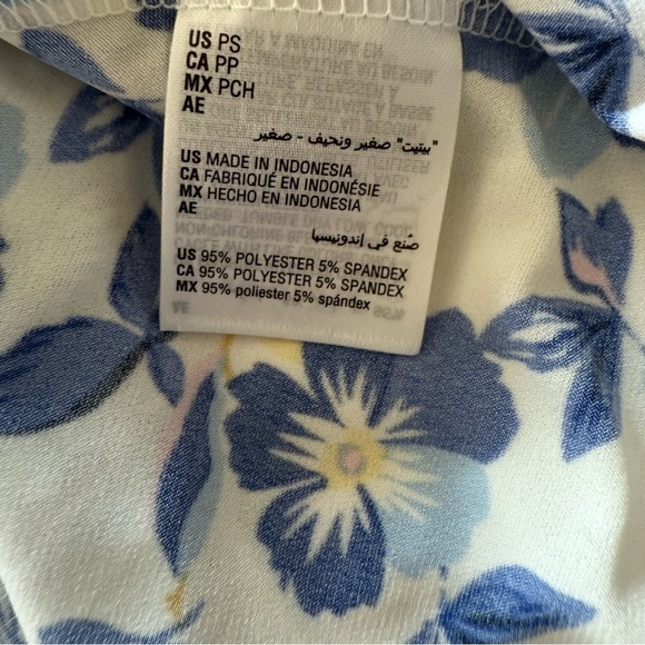 Charter Club Floral Print Blouse 3/4 Sleeve size Petite Small - Picture 6 of 6